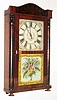 Riley Whiting, Winchester, Conn., 30 hour wood movement half column and splat shelf clock, c1830