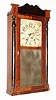 G. W. Bartholomew, Bristol, Conn., 30 hour wood movement half column and splat shelf clock, c1830