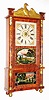 Forestville Mfg. Co., 8 day, time and strike, brass movement double decker shelf clock, c1838.
