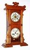 Waterbury Clock Co., Waterbury, Conn., "Calendar No. 44", 8 day, time and strike, double dial calendar clock, c1891.