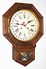 Waterbury Clock Co., Waterbury, Conn., "12 Inch Arion", 8 day, time and strike, calendar wall clock, c1906.