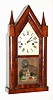 Elisha Manross, Bristol, Conn.. 30 hour, time and strike, steeple clock, c1845.