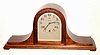 Waterbury Clock Co., Waterbury, Conn., mahogany 8 day quarter chiming mantel clock, c1925