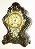 Waterbury Clock Co., Waterbury, Conn., 8 day, time and strike porcelain mantel clock, c1900