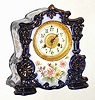 Waterbury Clock Co., Waterbury, Conn., "No. 95" 8 day, time and strike porcelain mantel clock, c1900