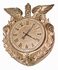 Self-Winding Clock Co. large brass and wood public gallery clock, c1925