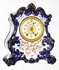 Waterbury Clock Co., Waterbury, Conn., "Parlor No. 91" 8 day, time and strike porcelain mantel clock, c1900