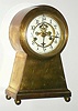 Waterbury Clock Co., Waterbury, Conn., "Monaco" brass 8 day, time and strike mantel clock, c1910