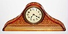 McKee Glass Co., Jenrette, Penn., Daisy and Button pressed glass tambour 30 hour time piece, c1930