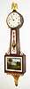 Waltham Clock Co., "Banjo or Patent" wall time piece, 8 day, weight driven movement retailed by Smith Patterson Co, c1920
