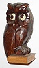 Oswald Uhrenfabrik, "Owl", 30 hour rotating eye novelty time piece circa mid20th century.