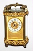 French private label for Henry Kohn and Sons, Hartford, Conn., 8 day carriage time piece, c1900