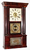 Chauncey Jerome, New Haven, "Column Empire" 30 hour time, strike and alarm weight driven shelf clock, c1850