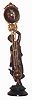 Ansonia Clock Co. "Huntress Ball Swing" bronze finish 8 day figural time piece, c1901