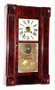 Chauncey Jerome, Bristol, Conn.,  uncommon Empire mahogany 30 hour time and strike weight driven shelf clock, c1845