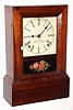J.C. Brown, Bristol, Conn., mahogany 8 day, time and strike cottage clock, c1850