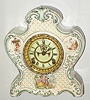 Ansonia Clock Co., New York, 8 day, time and strike porcelain mantel clock, c1900