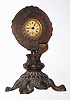Waterbury Clock Co, Waterbury, Conn., advertising cast metal 30 hour time piece and "Frederick Cigar" cutter, c1910