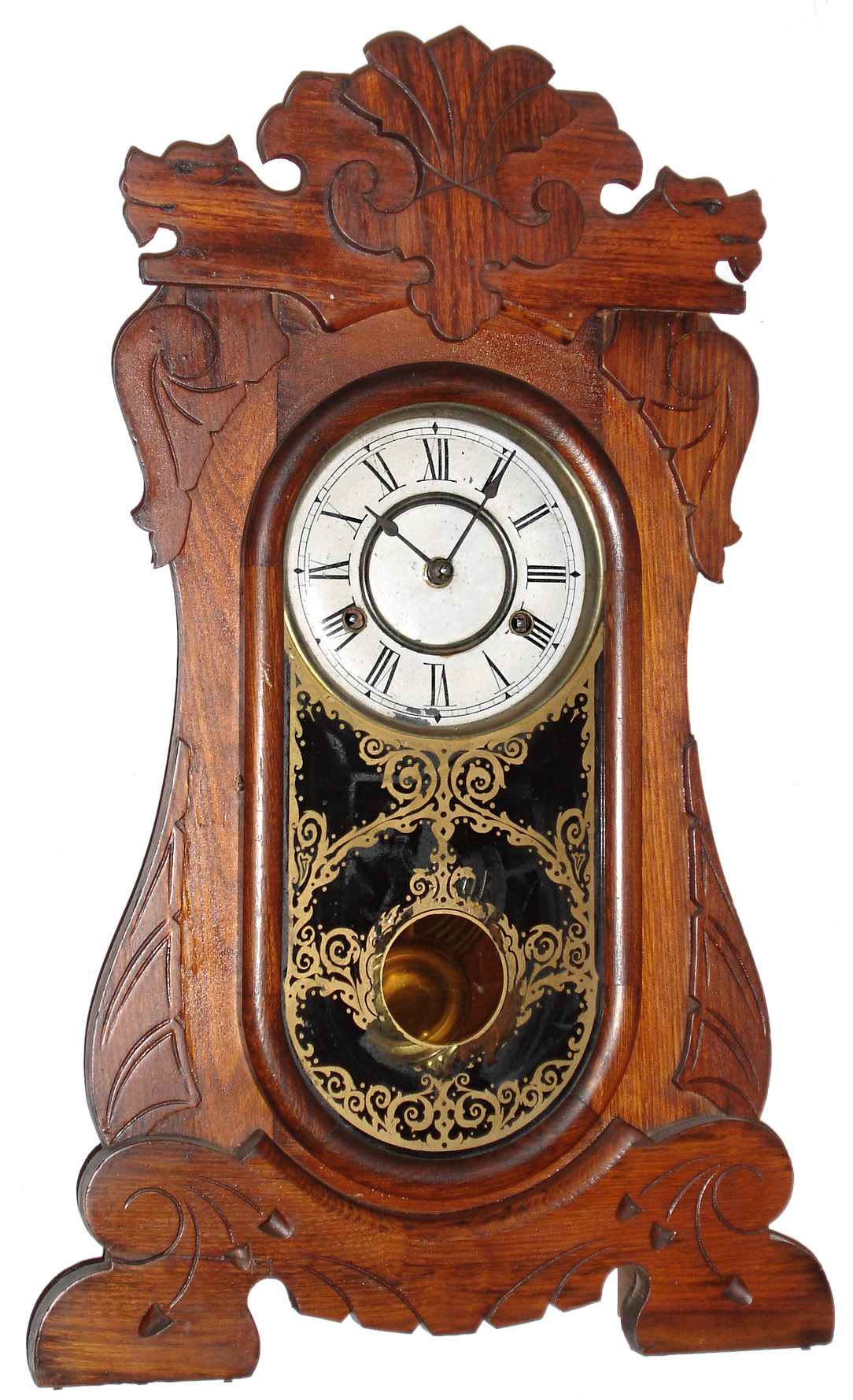 New Haven Clock Co., New Haven, Conn., "Lieutenant", 8 day, time and strike mantel clock, c1895 — Antique Clocks Price Guide