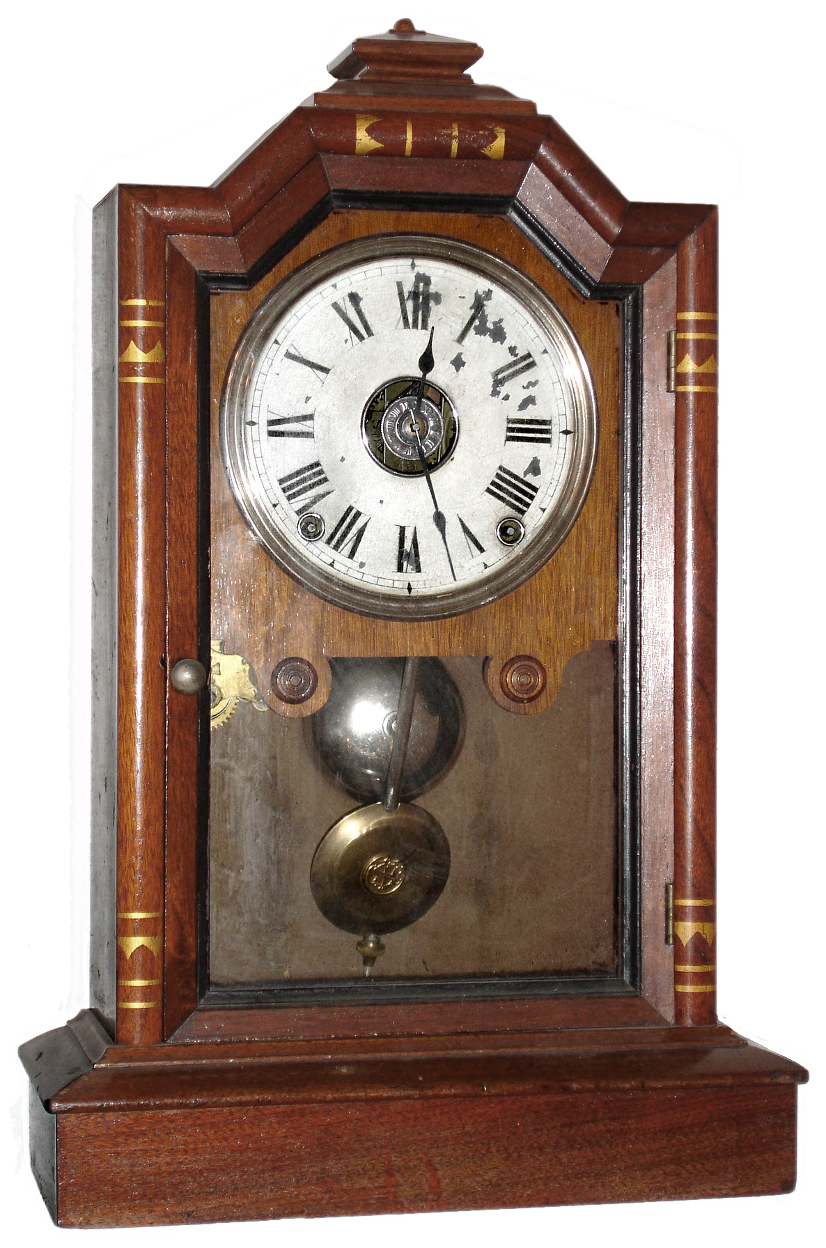 Seth Thomas Clock Co., Thomaston, Conn., "Atlanta", 8 day, time and strike/alarm city series mantel clock, c1886 — Antique Clocks Price Guide