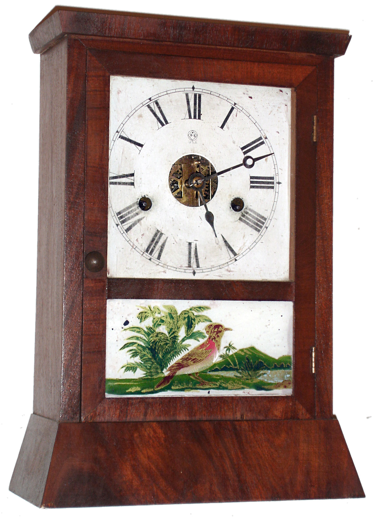 Seth Thomas Clock Co., Thomaston, Conn., 30 hour, time and strike, cottage clock, c1870. — Antique Clocks Price Guide