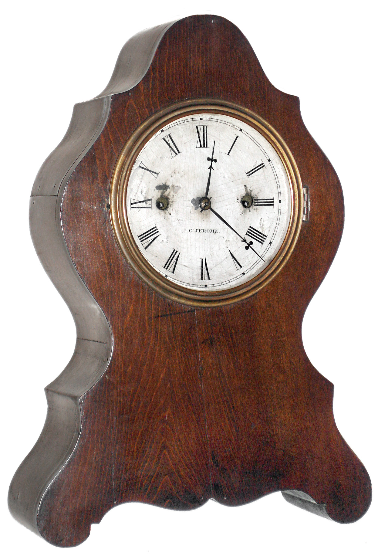 Chauncey Jerome, New Haven, Conn., 30 hour, time and strike, lever movement shelf clock, c1860. — Antique Clocks Price Guide