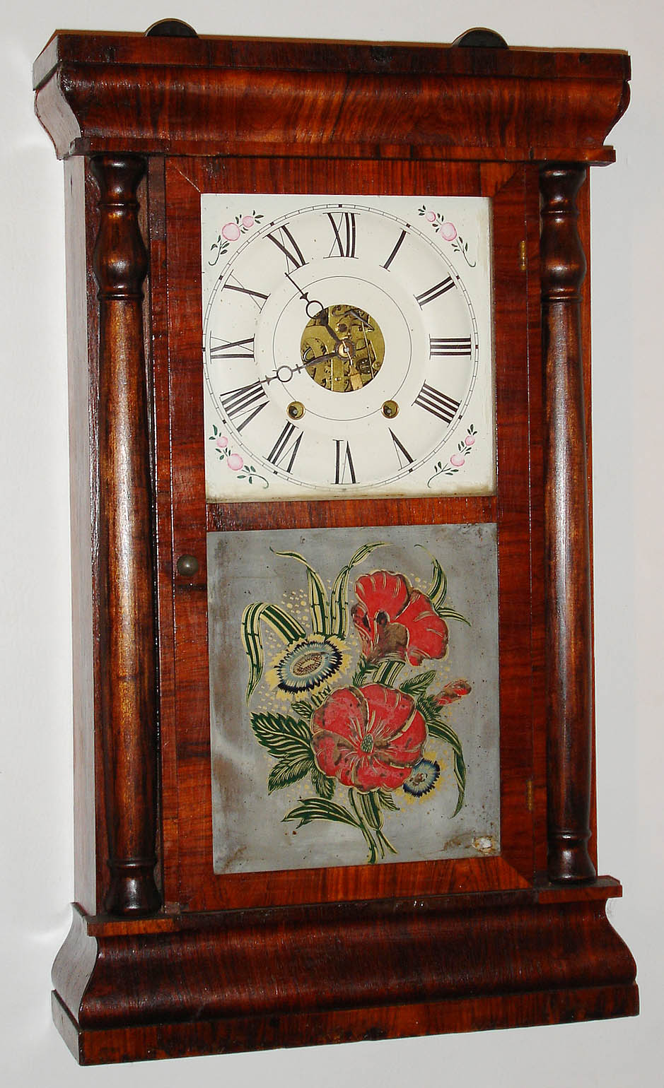 Seth Thomas Clock Co., Thomaston, Conn., 8 day, time and strike column and cornice shelf clock, c1870 — Antique Clocks Price Guide