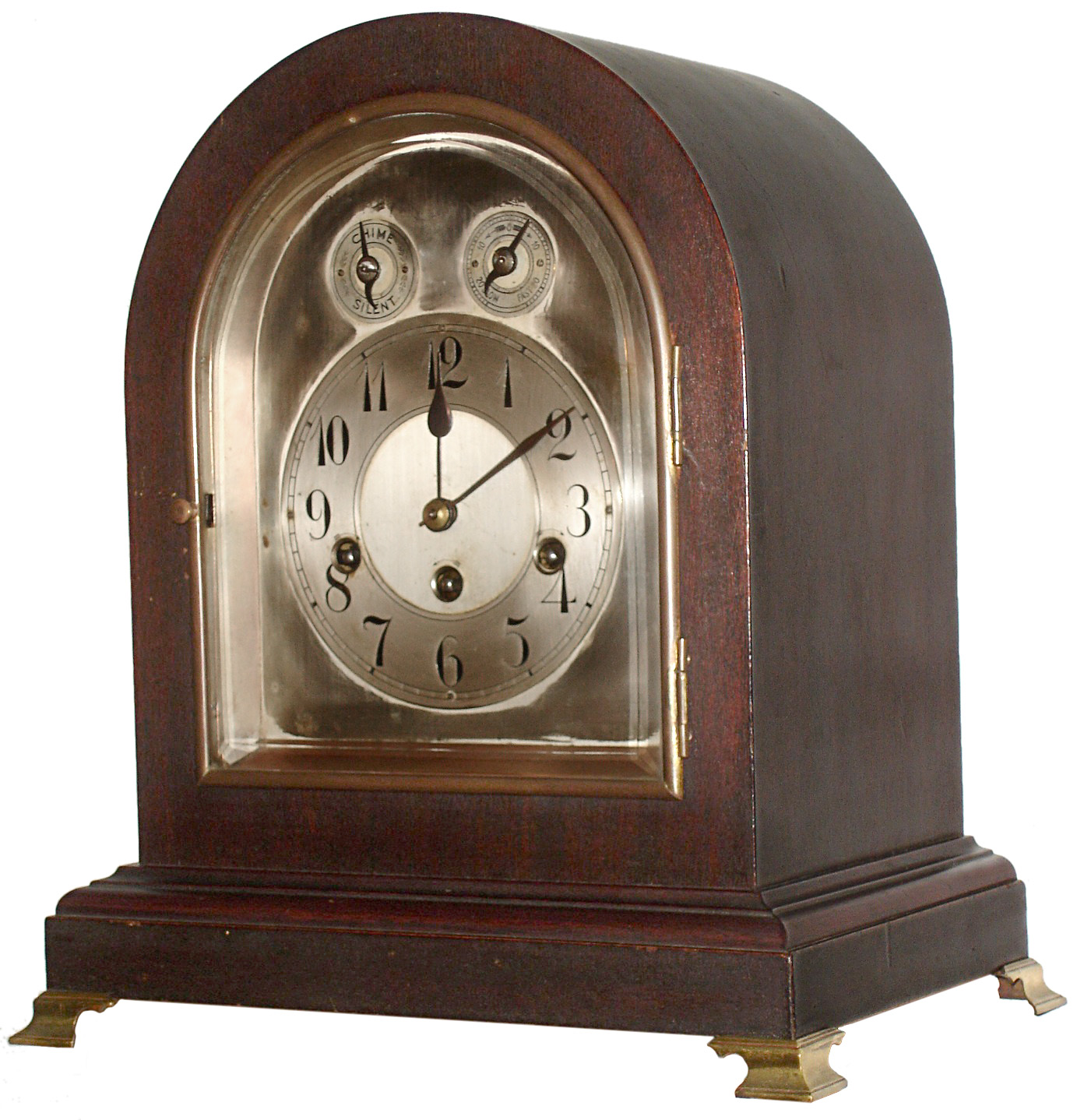 Junghans, Germany, mahogany 8 day Westminster chime mantel clock, c1910 — Antique Clocks Price Guide