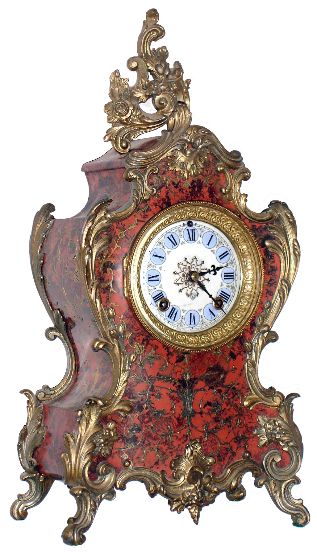 Ansonia Clock Co., New York, NY, "Apollo", 8 day, time and strike, cast metal mantel clock, c1901 — Antique Clocks Price Guide
