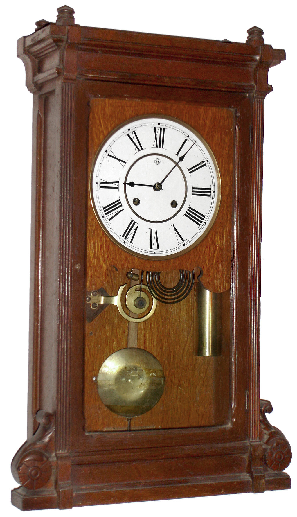 Seth Thomas Clock Co., Thomaston, Conn., "Lincoln" walnut  8 day weight driven time and strike shelf clock, dated 1888 — Antique Clocks Price Guide