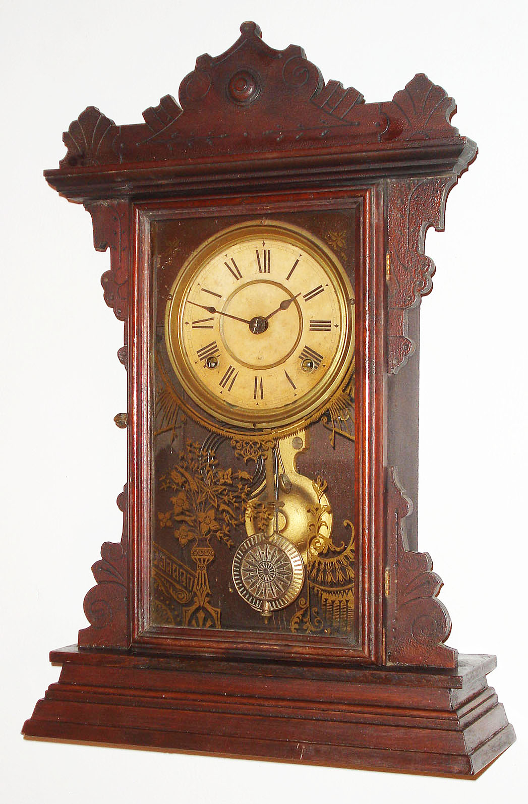 Seth Thomas Clock Co., Thomaston, Conn., "Dover", 8 day, time and strike city series mantel clock, c1890 — Antique Clocks Price Guide