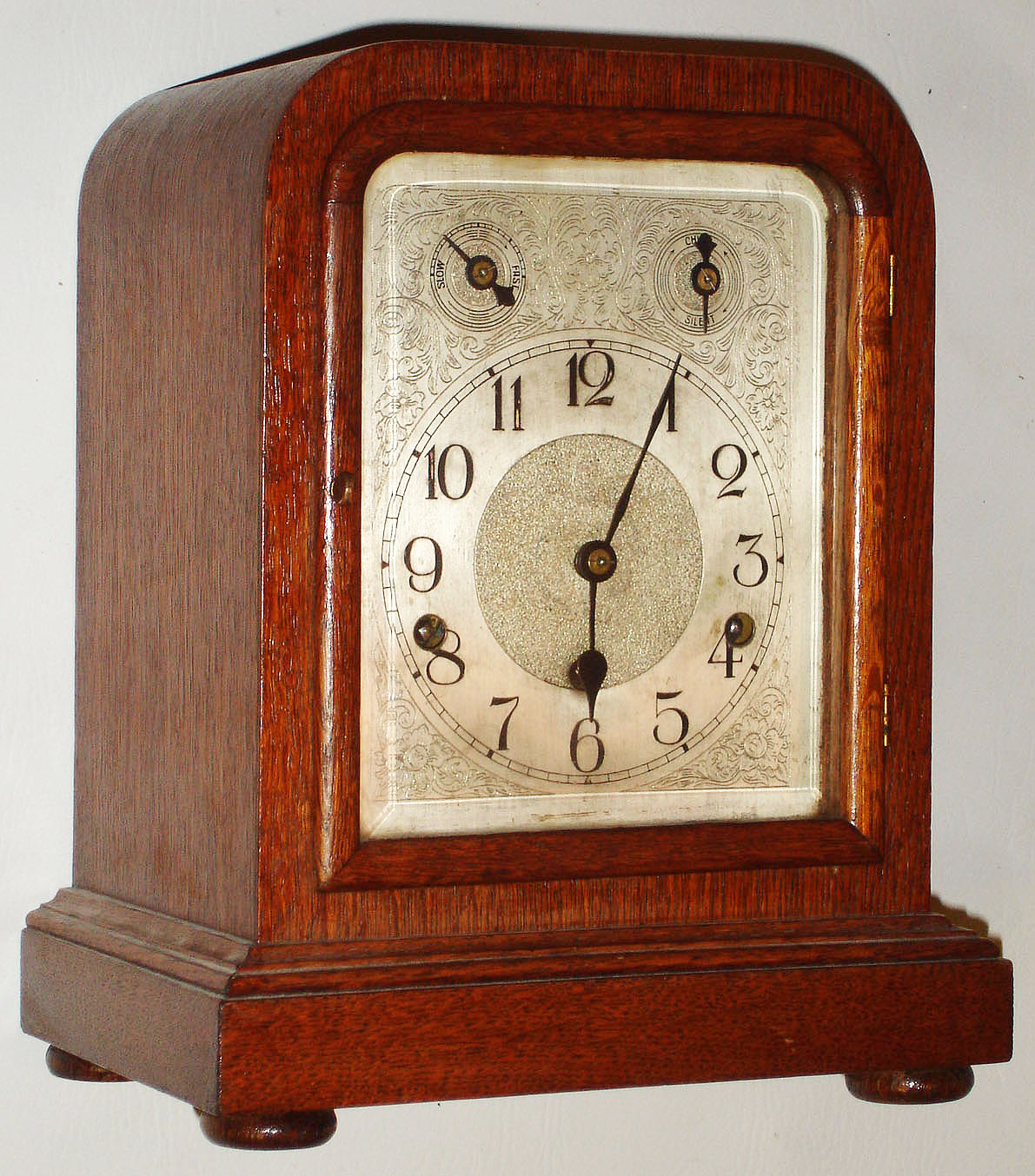 German oak 8 day Westminster chime bracket clock, c1920 — Antique Clocks Price Guide
