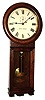 Seth Thomas Clock Co., Thomaston, Conn., "Regulator No. 2" wall clock, 8 day, time only, weight driven movement in an oak case with painted metal dial, dated 1906