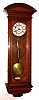 Gustav Becker, Freiburg, Germany, Vienna Regulator wall clock, 8 day, time only. weight driven movement in a walnut veneer case with two part white enamel dial and second's bit, c1925 s#2007721