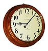 Seth Thomas Clock Co., Thomaston, Conn., "24 Inch Gallery", 30 day, time only, spring driven movement type 86V in an oak case with painted metal dial, dated 1919