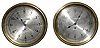 Clocks- 2 (Two) Chelsea 8 day brass 8" dial threaded bezel marine timepieces, 1943 and 1945