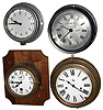 Clocks- 4 (Four) metal case hinged bezel marine timepieces, 20th century