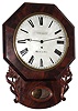 Zahringer, Birmingham, mahogany 8 day single fusee English wall clock, c1860