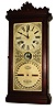 Ithaca Calendar Clock Co., Ithaca, NY, "No. 14 Granger" walnut, 8 day, time and strike, double dial shelf clock, c1884