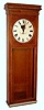 Self Winding Clock Co., New York, similar to the "Regulator 9-A" wall clock, time only, electrically wound spring driven movement in an oak case with painted metal dial, less pendulum s#176825, c1920