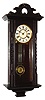 New Haven Clock Co., New Haven, Conn., mahogany, 8 day, time and strike, wall clock in Vienna regulator style, c1900