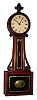 Attleboro style Massachusetts mahogany 8 day weight driven banjo timepiece, c1850