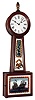 Banjo Clock, 8 day weight driven mahogany timepiece, with restorations, c.1850