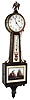 E. Howard and Co., Boston, Mass., 8 day, mahogany presentation banjo or Patent timepiece, c1925
