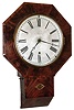 Chauncey Jerome, New Haven, Conn., 8 day, mahogany veneered wall fusee timepiece, c1850