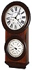 L.F. and W.W. Carter, 8 day, weight double dial wall calendar timepiece, c1865.