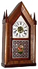 Unknown, 30 hour, fusee time/strike/alarm steeple clock, From the remains of the label it appears that this clock was retailed in New York City, probably by Henry Sperry,  c1850