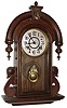 New Haven Clock Co., New Haven, Conn., "Cuba", 8 day, time and strike hanging wall clock, c1917.