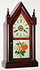 E.N. Welch Mfg. Co., Forestville, Conn., 30 hour, time/alarm steeple timepiece, c1870.