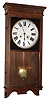 Sessions Clock Co., Forestville, Conn., "Regulator No. 4" mahogany finish, 8 day, time and strike, wall clock, c1912